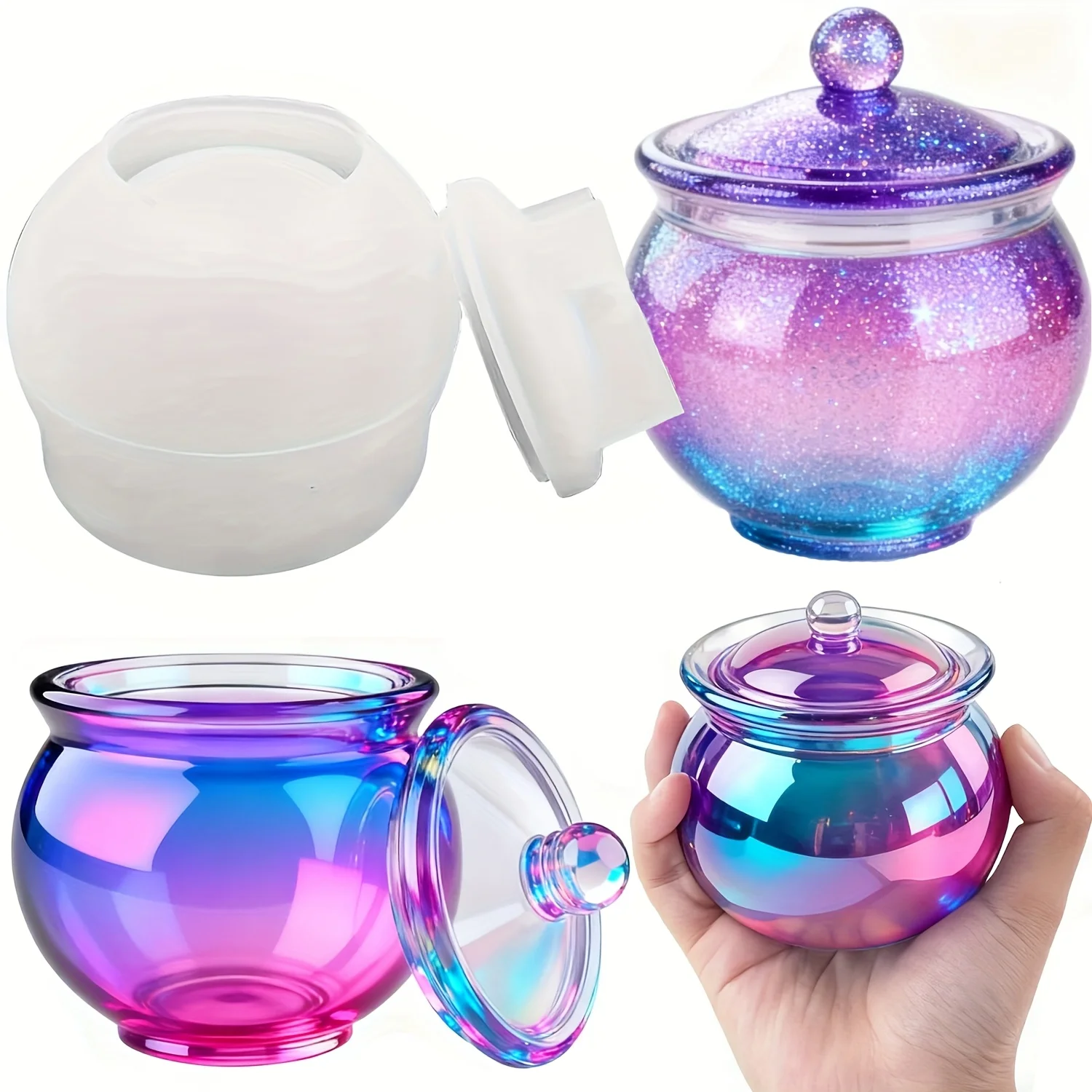Candle Molds - 1 jeu de moules ronds en