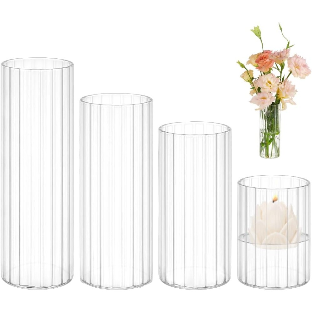 Vases cylindriques en verre de - Candle Containers avis et prix