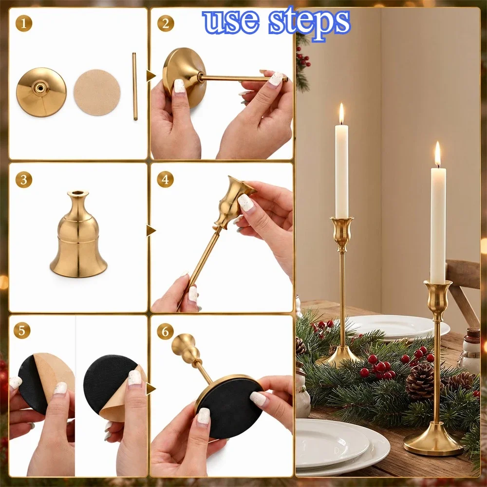 6 ensembles de porte-bougies v - Silk Candle avis et prix