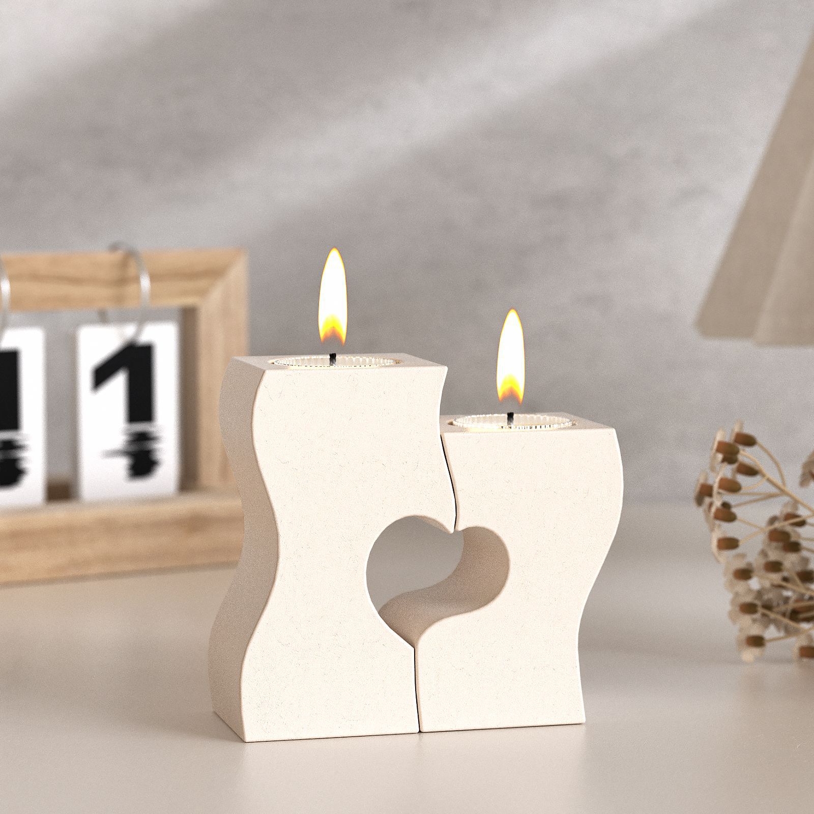 S coeur chandelier Silicone mo - Candle Molds avis et prix